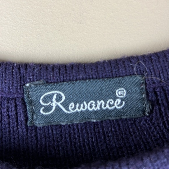 Rewance Indigo  Fitted Midi Sweater Dress - Picture 6 of 11